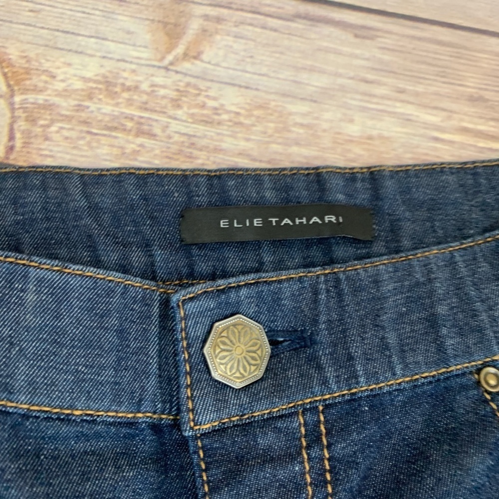 ELIE TAHARI Dark Stretch Straight Leg Jean - Picture 6 of 8